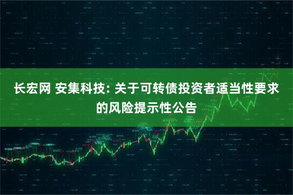长宏网 安集科技: 关于可转债投资者适当性要求的风险提示性公告