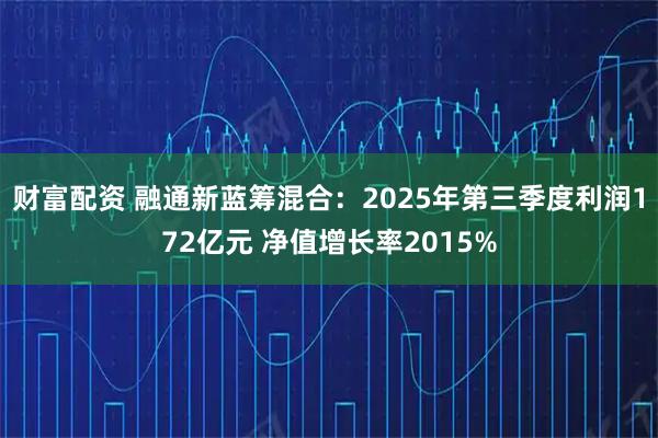 财富配资 融通新蓝筹混合:2025年第三季度利润172亿元 净值增长率2015%
